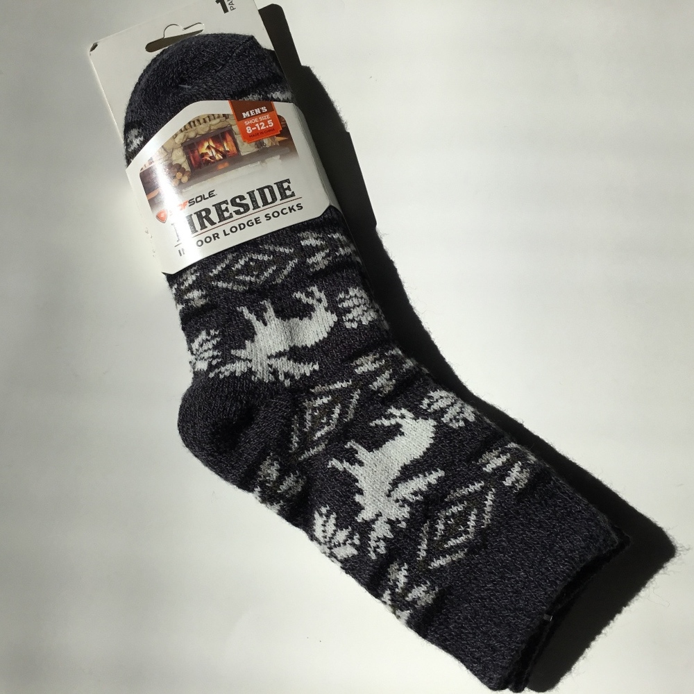 SOFSOLE FIRESIDE indoor lodge men’s socks. NWT